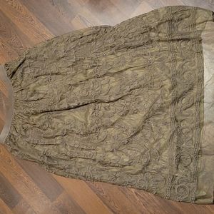 Lane Bryant Olive Green Flowy Skirt Sz 14/16